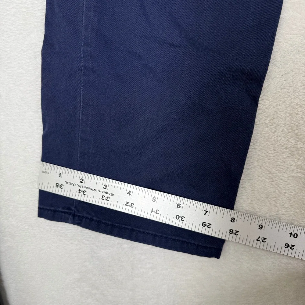 Polo Ralph Lauren Mens 34x30 Navy Blue Authentic Dungarees Straight Leg Pants
